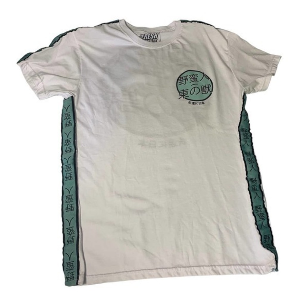 Fresh Laundry Japan T Shirt Mens Medium Short Sleeve White Graphic - Picture 5 of 11
